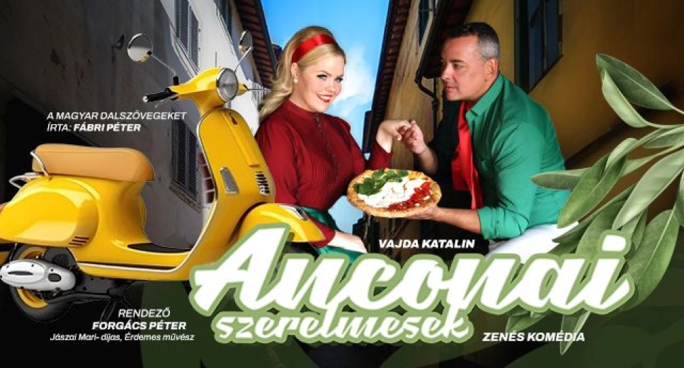 Anconai szerelmesek zenés komédia, színes előadás Balatonon.