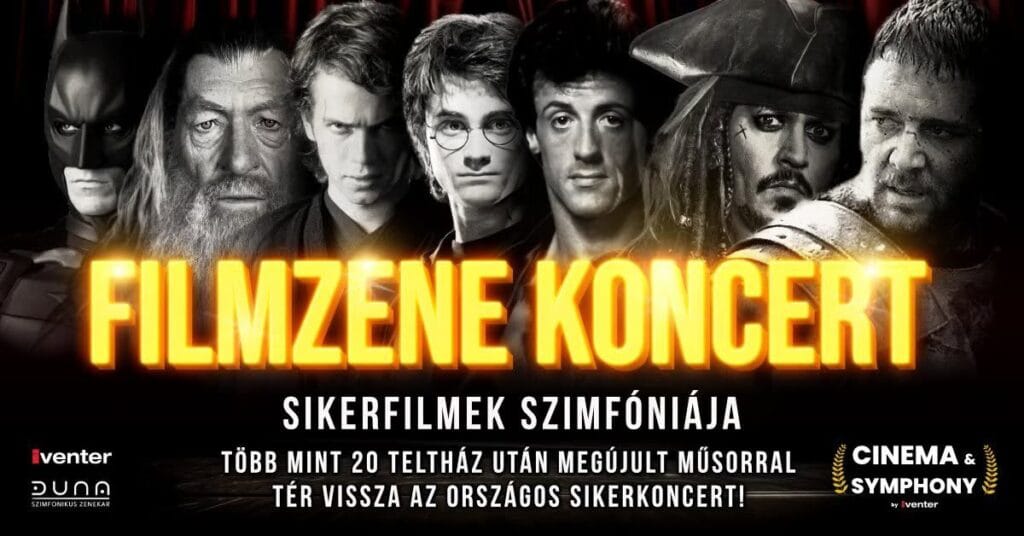 Filmzene koncert a Balaton régióban, sikerfilmek szimfóniája.