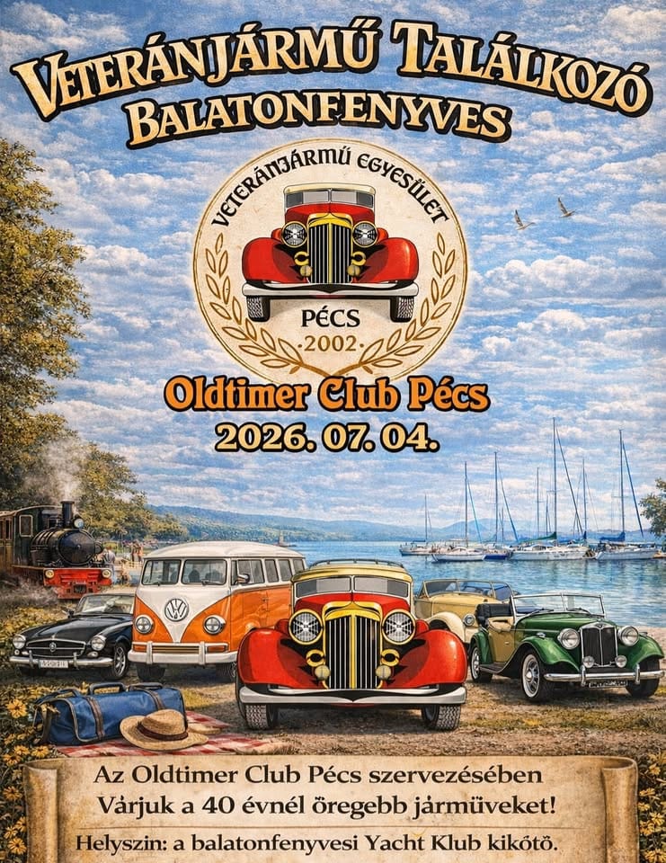 Veterán járművek találkozója Balatonfenyvesen