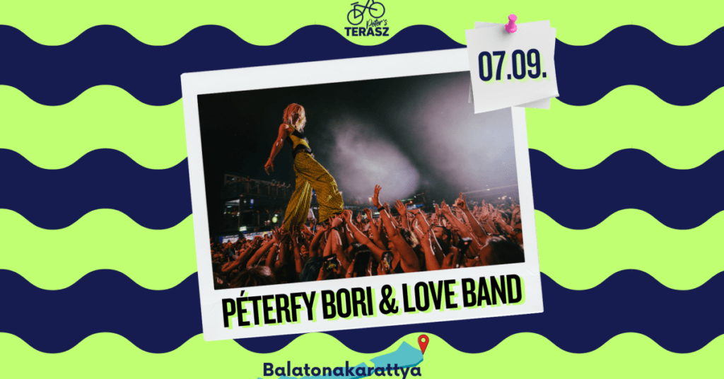 Péterfy Bori & Love Band koncert a Balaton partján