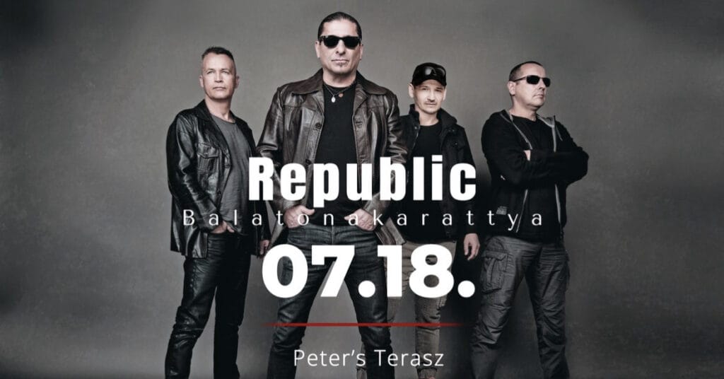 Republic koncert a Balaton partján, élő zene és szórakozás