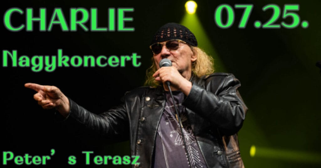 Charlie nagykoncert a Balaton partján, élő zene és szórakozás