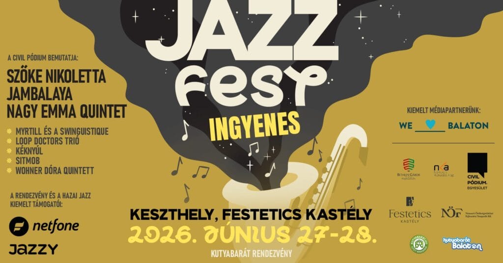JazzFest plakátja a Keszthelyi Festetics-kastélyban
